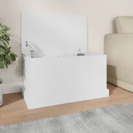 Skrzynie ogrodowe - vidaXL Skrzynia, biała, 70x40x38 cm, materiał drewnopochodny - miniaturka - grafika 1