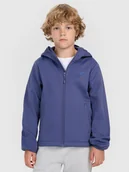 Kurtki i płaszcze dla chłopców - 4F Kurtka softshell wiatroodporna membrana 5000 chłopięca - granatowa 122 (6-7 lat) - miniaturka - grafika 1