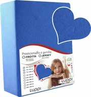 Prześcieradła dla dzieci - Prześcieradło do łóżeczka 140x70 JERSEY z gumką niebieski - miniaturka - grafika 1