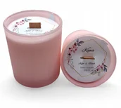 Świece - 2x Świeca Sojowa Ręcznie wykonana różowy mat Handmade 230 ml Kawa - miniaturka - grafika 1