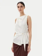 Bluzki damskie - Rinascimento Bluzka CFC0019901002 Écru Regular Fit - miniaturka - grafika 1