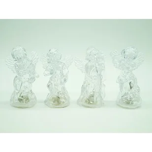 Anioł LED 11 cm migające kolorowe światło - Ozdoby bożonarodzeniowe - miniaturka - grafika 1