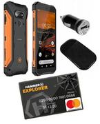 Telefony komórkowe - Hammer Explorer 32GB Dual Sim Czarno-pomarańczowy - miniaturka - grafika 1