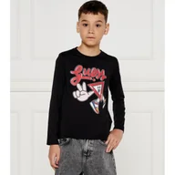 Koszulki dla chłopców - Guess Longsleeve | Regular Fit - miniaturka - grafika 1