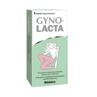 Gynolacta 8  tabletek dopochwowych , VITABALANS 9083708 - Układ moczowy i płciowy - miniaturka - grafika 1
