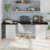 Pozostałe meble ogrodowe - vidaXL Blat stołu, ciemnobrązowy, 200x60x2-4 cm, lite drewno dębowe - miniaturka - grafika 1