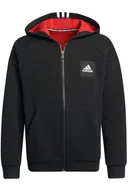 Bluzy dla dziewczynek - Bluza dziecięca Adidas Stadium Full-Zip Hoodie dresowa -116 - miniaturka - grafika 1
