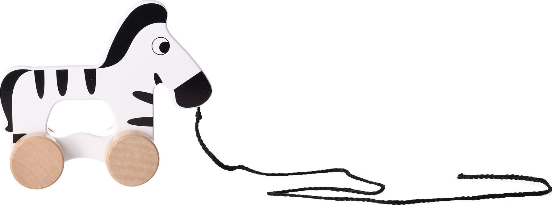 Hedo Drewniana zebra do ciągnięcia na sznurku Tooky Toy