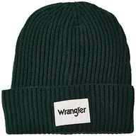 Czapki damskie - Wrangler Męska czapka beanie Rib, czarny, jeden rozmiar - miniaturka - grafika 1