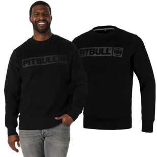 Bluza Pit Bull New Brushed Fleece Group Hilltop '24 - Czarna L - Odzież taktyczna i umundurowanie - miniaturka - grafika 1