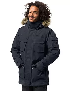 Kurtki męskie - Jack Wolfskin męska Glacier Canyon zimowa parka wodoszczelna wiatroodporny, oddychający parka, niebieski, l 1107673-1010004 - grafika 1