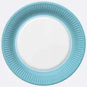 Miseczki i talerzyki dla dzieci - Talerze papierowe 22,7cm '' Błękitne ''/8 sztuk - miniaturka - grafika 1