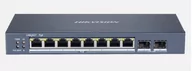 Akcesoria do monitoringu - Hikvision DS-3E1510P-E 8 portów 1GbE PoE 2 porty 1GbE SFP UpLink) - miniaturka - grafika 1