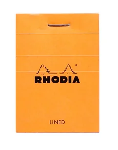 Blok Rhodia N°10 5,2x7,5 cm, linie, pomarańczowy - Notesy i bloczki - miniaturka - grafika 1