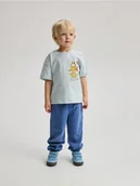 Spodenki dla niemowląt - Reserved - Dresowe spodnie z efektem sprania - niebieski - miniaturka - grafika 1