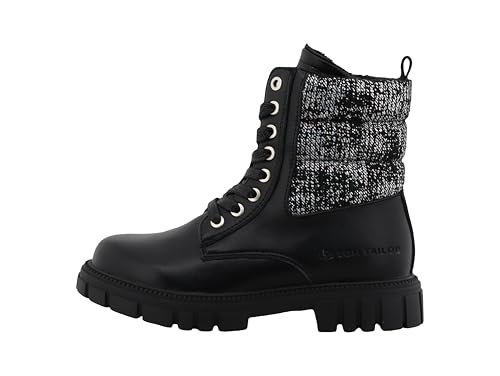 Tom Tailor Kids Dziewczęce 6370400004 modne kozaki, czarny, 31 EU