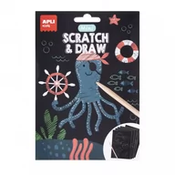 Kolorowanki, wyklejanki - Apli Kids, Mini wydrapywanki Piraci z oceanu - miniaturka - grafika 1