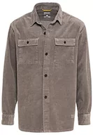 Koszule męskie - Camel Active Męska Koszula 409134/8S44, Szary (Stone Grey), Xxl - miniaturka - grafika 1