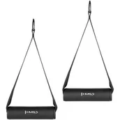 Pozostały sprzęt i akcesoria do ćwiczeń - HMS Uchwyty do atlasu 2 sztuki) UWC32 czarne abisal-17-62-183 - miniaturka - grafika 1