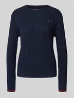Swetry damskie - Sweter o kroju regular fit z czystej bawełny - miniaturka - grafika 1