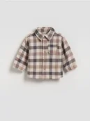 Bluzki dla niemowląt - Reserved - Koszula w kratę - brązowy - miniaturka - grafika 1