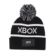 Czapki dla dzieci - Xbox Game On Girls Beanie z pomponem | oficjalny produkt | czapka dla graczy, pomysł na prezent dla dziewcząt czarna - miniaturka - grafika 1