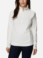 Bluzy damskie - Bluza damska nierozpinana streetwear Columbia Glacial IV 1/2 Zip 1802201125 XS Biała (191454559081) - miniaturka - grafika 1