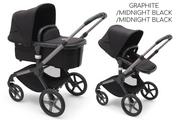 Wózki dziecięce - BUGABOO FOX 5 2w1 Graphite/ Midnight Black/ Midnight Black - miniaturka - grafika 1