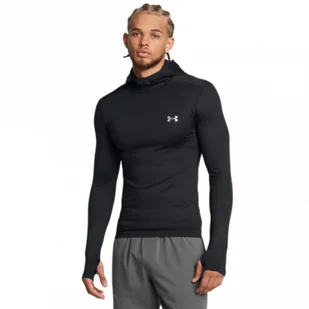 Męski longsleeve treningowy z kapturem Under Armour UA Cg Elite Scuba Hdy - czarny - UNDER ARMOUR - Koszulki sportowe męskie - miniaturka - grafika 1