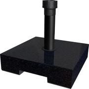 Parasole ogrodowe - Podstawa do parasola  kwadratowa 40cm 40kg betonowy czarny marmur - miniaturka - grafika 1
