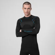 Koszulki sportowe męskie - Męski longsleeve termoaktywny BRUBECK Thermo - czarny - miniaturka - grafika 1
