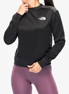Bluzy sportowe damskie - Bluza polarowa damska The North Face Reaxion Fleece Crew - tnf black/asphalt grey - miniaturka - grafika 1