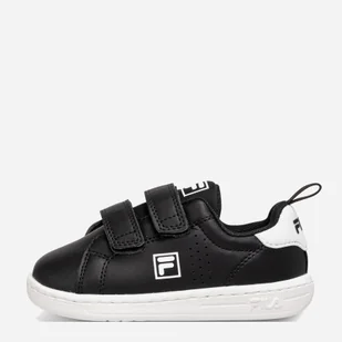 Tenisówki chłopięce na rzepy Fila Crosscourt 2 Nt Velcro Tdl FFK0113-83036 22 Czarne (8719477836310) - Buty dla chłopców - miniaturka - grafika 1