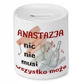 Skarbonki - Skarbonka Dla Anastazji na Urodziny na Prezent z Nadrukiem ze Zdjęciem - miniaturka - grafika 1