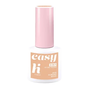 Hi Hybrid Lakier hybrydowy Easy 3w1, 615 Almond Beige - Lakiery hybrydowe - miniaturka - grafika 1