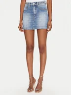 Spódnice - MET Spódnica jeansowa M10 127GNB Niebieski Regular Fit - miniaturka - grafika 1