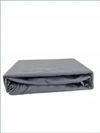 Prześcieradła - PRZEŚCIERADŁO Z GUMKĄ SZARE 160x220 Jersey PREMIUM GRUBE Bawełna 100% - miniaturka - grafika 1