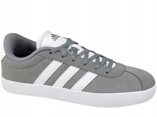 Adidas VL Court 3.0 ID6314 Buty Trampki Tenisówki Samba Skórzane Szare - Trampki damskie - miniaturka - grafika 1