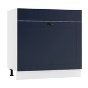 Szafki kuchenne - Szafka pod zlew 80 ADELE D80ZL S/1 granatowa mat - miniaturka - grafika 1