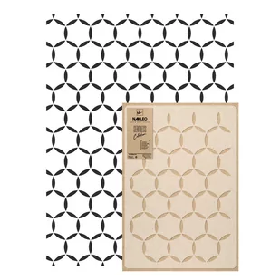 szablon malarski wielokrotny powtarzalny HEXAGON CIRCLES - Szablony malarskie - miniaturka - grafika 1