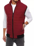 Moda i Uroda OUTLET - Kamizelka męska pikowana bordowa Dstreet TX4016-M - miniaturka - grafika 1
