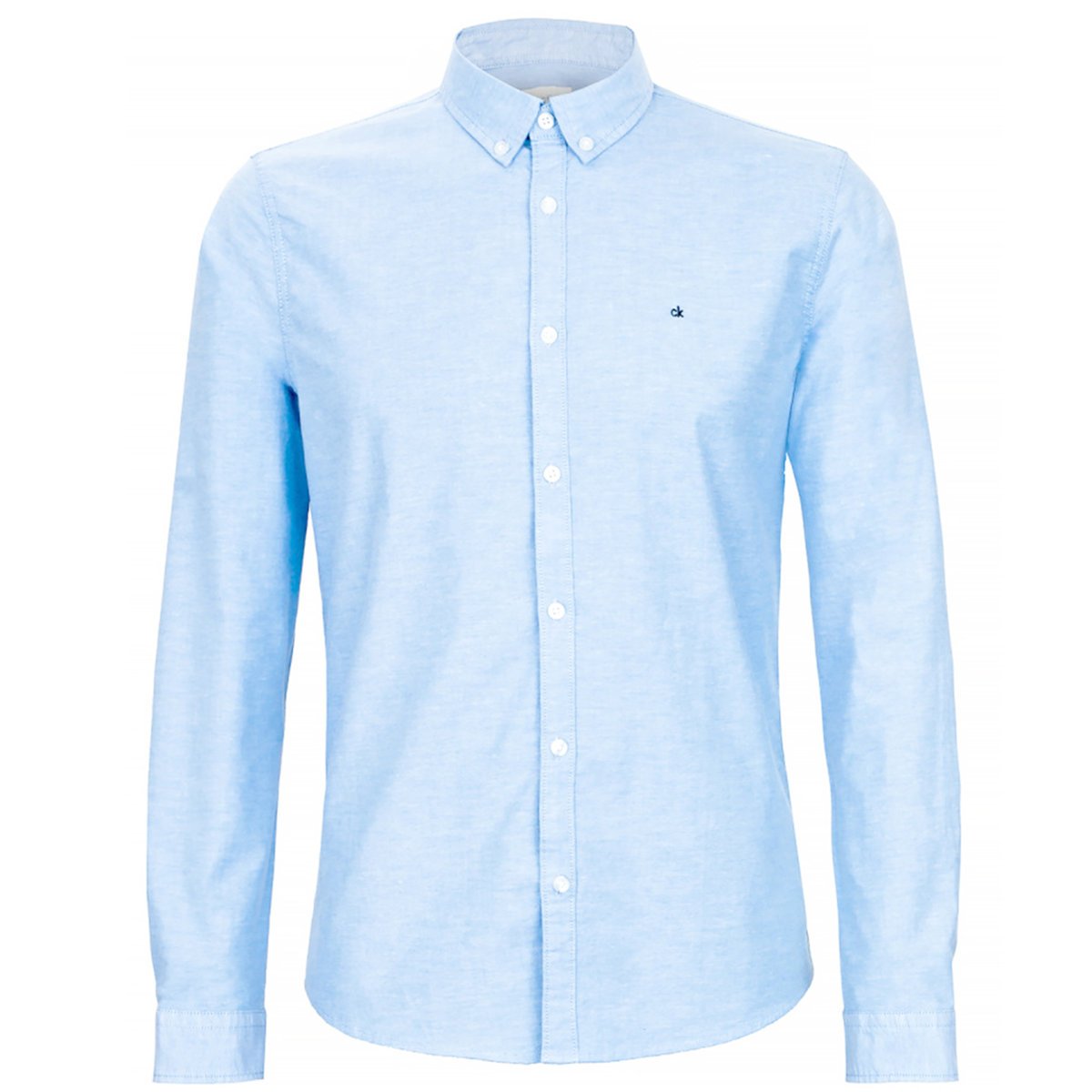 Koszula męska CALVIN KLEIN LS OXFORD STRETCH SHIRT SKY BLUE 22708211122414 L