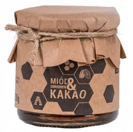 Słodkie kremy i masła - Miód Z Kakao 250G Pasieka Łysoń - miniaturka - grafika 1