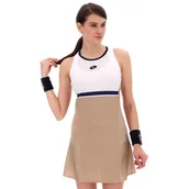 Sukienki i spódnice sportowe - SUKIENKA LOTTO TECH V-D1 DRESS WOMEN IRISH BEIGE S - miniaturka - grafika 1
