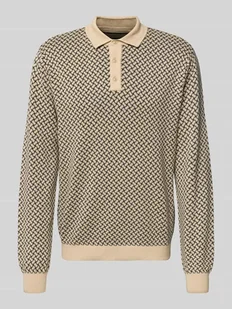 Sweter z dzianiny z kołnierzykiem polo model ‘BAO POLO KNIT’ - Koszulki męskie - miniaturka - grafika 1