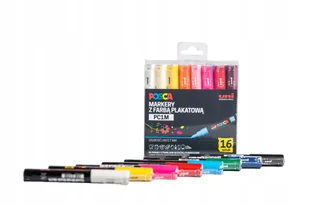 MARKER PLAKATOWY UNI POSCA PC- 1M ZESTAW 16KOLORÓW - Kredki, ołówki, pastele i pisaki - miniaturka - grafika 1