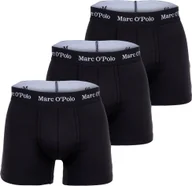 Majtki męskie - Marc Polo Bokserki Męskie, 3 Pakiety - Bokserki, Bawełna Organiczna Stretch Czarny XL - miniaturka - grafika 1