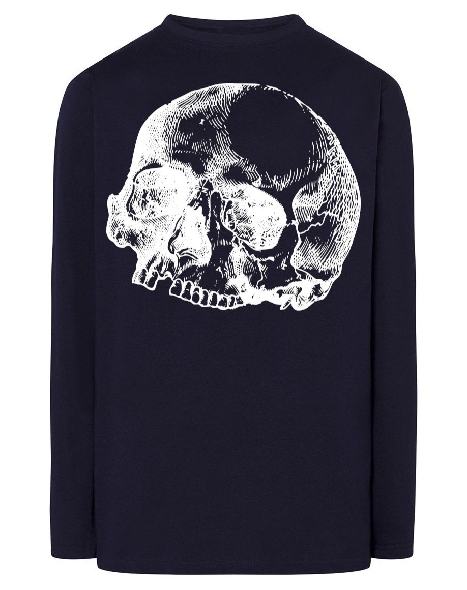 Longsleeve męski nadruk Skull CZASZKA r.S