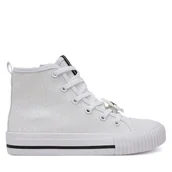 Buty dla dziewczynek - Trampki Karl Lagerfeld Kids Z30585 M Biały - miniaturka - grafika 1