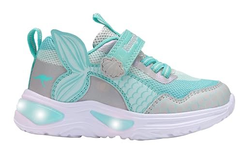 KangaROOS K-SLG Bora Ev sneakersy dziewczęce, Vapor Grey Ocean, 34 EU